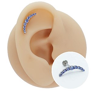 Piercing Labret Cascata em Aço Nine