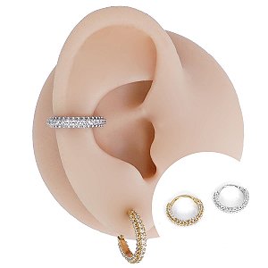 Piercing Argola Clicker em Ouro 18K Triple Finesse