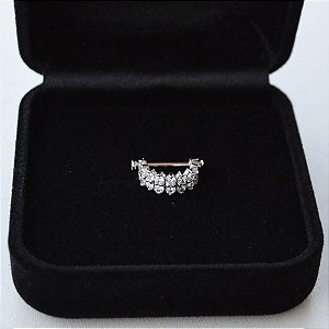 Piercing Meia Lua em Ouro Branco 18K