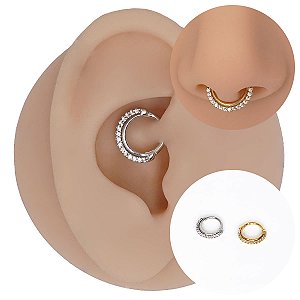 Piercing Argola Clicker em Ouro 18K Finézze