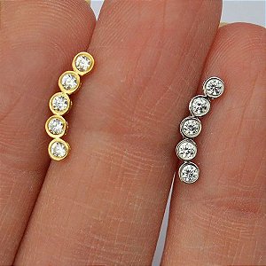 Piercing Microbell em Ouro 18K Cascata Lux