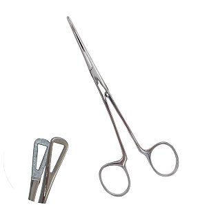 Pinça Aço Inox Oval Pequena Fechada