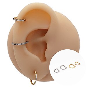 Piercing Argola em Titânio Clicker PDV Half