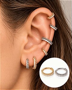 Piercing Argola Clicker em Titânio PVD Balls