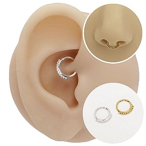 Piercing Argola Torção em Prata 925 Indian