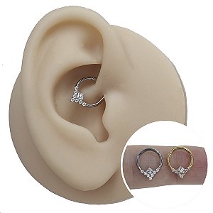 Piercing Argola Clicker em Titânio Flawless