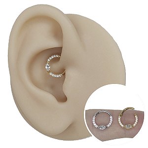 Piercing Argola Clicker em Aço Angel Eye