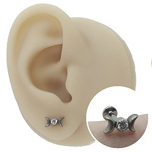 Piercing Labret em Titânio Triluna