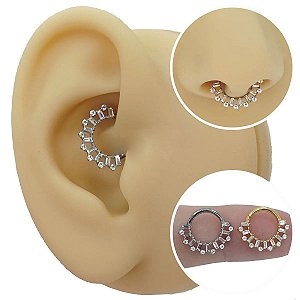 Piercing Argola Clicker em Titânio Detalhes