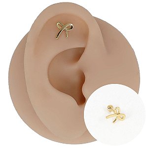 Piercing Microbell em Ouro 18K Laço