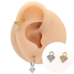 Pingente em Ouro 18k Diamond Bold