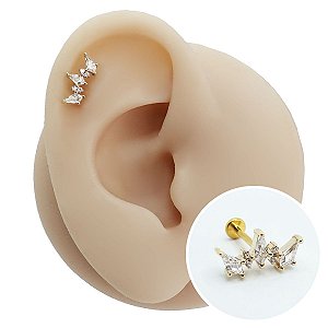 Piercing Labret Ouro 18K Scandalous