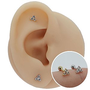 Piercing Microbell Ouro 18K Trillion