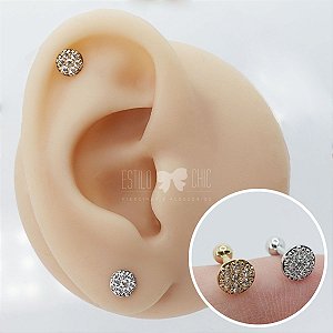 Piercing Microbell Ouro 18K Mandala