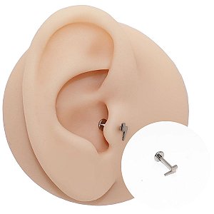 Piercing Labret em Titânio Mini Raio