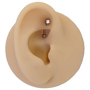 Piercing Microbell Curvo em Titânio Indiano