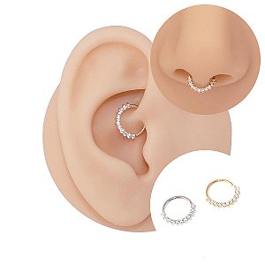 Piercing Argola Torção em Ouro 18K Monza