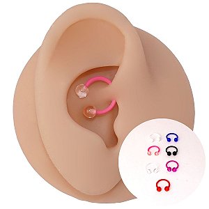Piercing Ferradura em Bioflex