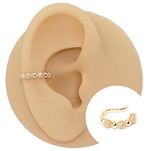 Piercing Argola Folheada Fake Mônaco