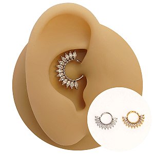 Piercing Argola Folheado Torção Divine