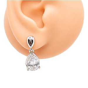 Brinco Folheado Real Diamond