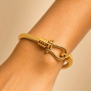 Pulseira Bracelete Aço Inox Fivela