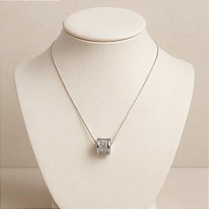Colar Gargantilha com Zircônia Folheado Berloque Special
