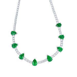 Colar Gargantilha Folheado Gota Zircônias