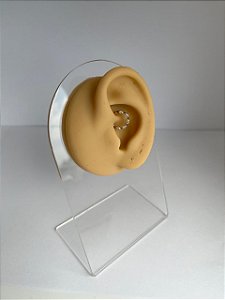 Piercing Argola Clicker em Titânio Zircônias Navete