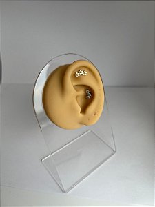 Piercing Cascata em Titânio Três Flores Mioly