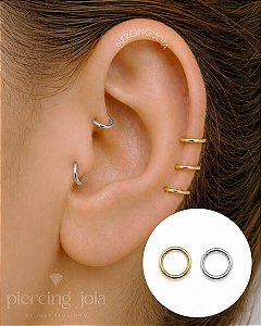 Piercings Australianos Argola Segmento em Titânio