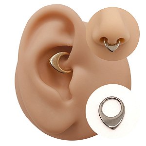 Piercing Argola Clicker em Titânio Vicky Liso