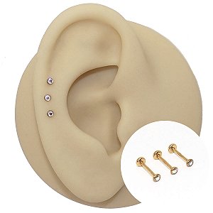 Piercing Australiano em Titânio Plug Cone Boreal