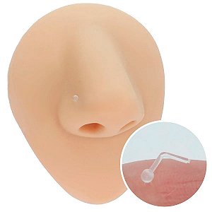 Kit Piercing Nostril Bioflex 10 Unidades Para Nariz e Orelha