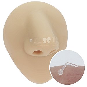 Kit Piercing Nostril Bioflex 10 Unidades Para Nariz e Orelha