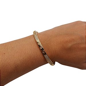 Pulseira Bracelete Folheado Bright