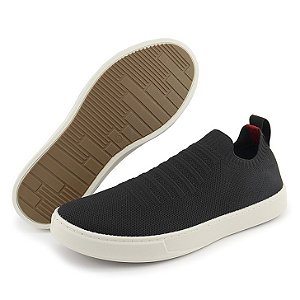 Tênis Masculino Casual KNIT Meia – PRETO