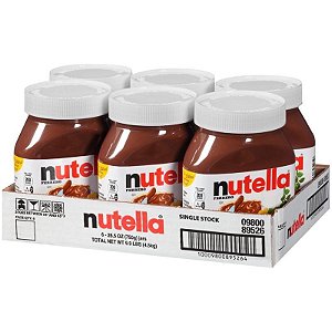 Kit 6 unidades Creme de Avelã Nutella 650gr