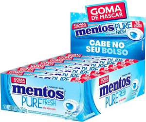 Chiclete Mentos Stick Pure Fresh 14 unidades Sabor: Fresh Mint