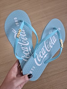 Chinelo Coca-Cola 1886 CC3516 Azul Claro