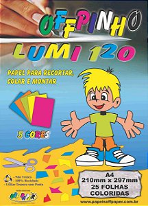 Offpinho Lumi 120 A4 25 Fls Tingi Massa 10077  Off Paper