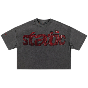 CAMISETA BOXY DIGITAL CROCO STATIC (Cinza Estonada)