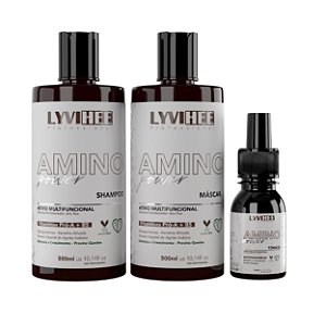 Kit crescimento anti-queda Amino Power 3 produtos Shampoo,Máscara ,Tonico