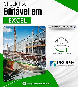 Check List Editável em Excel - SIAC PBQP-H 2021 - Nível A e Anexo VII: Simplifique a Certificação