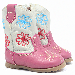 Bota Cano Longo Baby Pink Marfim 3B