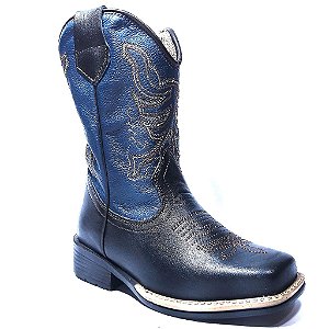 Bota Cano Longo INFANTIL 106081 - AZUL PRETO