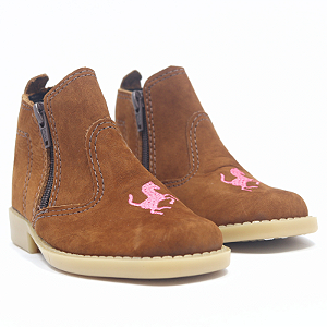 Botina INFANTIL Cavalinho Feminina 11301 - Ferrugem