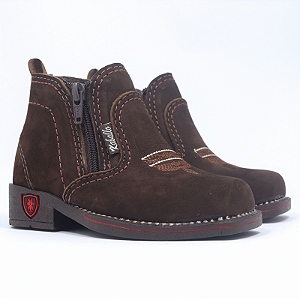 Botina INFANTIL com zíper 11306 - Café