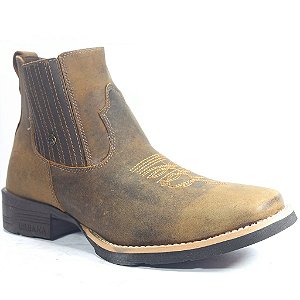 Bota Urbana com Bordado 114 - Tabaco Crazy Horse