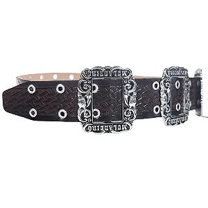 Cinto Muladeiro 3 fivelas - Café